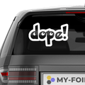 Dope Schrift Nr.2 Aufkleber - Beispielansicht