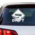 Drift Schild Aufkelber - Beispielansicht