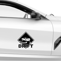Drift Schild Aufkelber - Beispielansicht