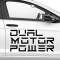 Dual Motor Power Blocksatz Aufkleber - Beispielansicht