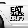 Eat Sleep Drift Aufkleber - Beispielansicht
