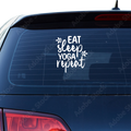 Eat Sleep Yoga Repeat Nr. 2 Aufkleber - Beispielansicht