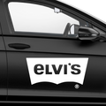 Elvi's Lewi's Fakelogo Aufkleber - Beispielansicht
