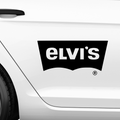 Elvi's Lewi's Fakelogo Aufkleber - Beispielansicht