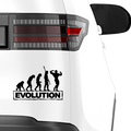 Evolution Bodybuilder Aufkleber - Beispielansicht