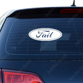 Fail Ford Fakelogo Aufkleber - Beispielansicht