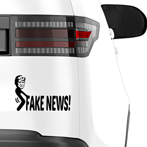 Fake news Trump Aufkleber - Beispielansicht
