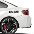 Faketaxi Fakelogo Aufkleber - Beispielansicht
