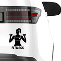 Fitness Frau Aufkleber 1 - Beispielansicht