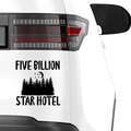 Five Billion Star Hotel Aufkleber - Beispielansicht