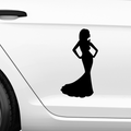 Frau mit Kleid Aufkleber - Beispielansicht