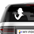 Freddy Silhouette Aufkleber - Beispielansicht