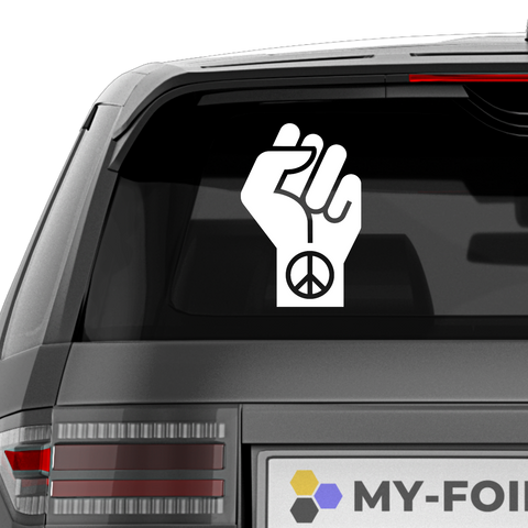 Friede Freiheit Aufkleber - Beispielansicht