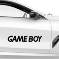 GAMEBOY Schriftzug Aufkleber - Beispielansicht