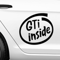 GTi Inside Aufkleber - Beispielansicht