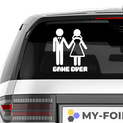 Game Over Aufkleber 10 - Beispielansicht