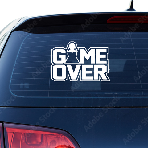 Game Over Aufkleber 11 - Beispielansicht