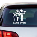 Game Over Aufkleber 1 - Beispielansicht