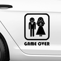 Game Over Aufkleber 2 - Beispielansicht