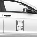 Gameboy Aufkleber Minimal - Beispielansicht