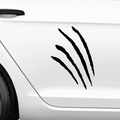 Geschwungene Krallenspur Aufkleber - Beispielansicht