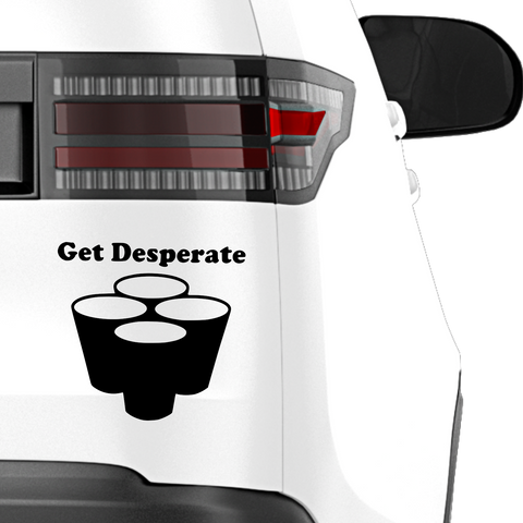 Get Desperate Aufkleber - Beispielansicht