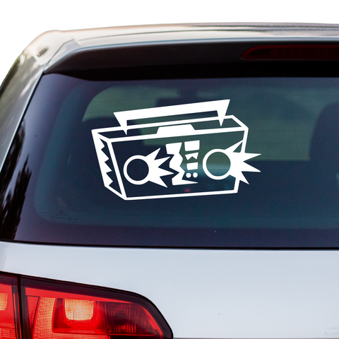 Ghettoblaster Aufkleber - Beispielansicht