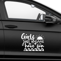 Girls just wanna have sun Aufkleber - Beispielansicht