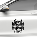 Good workout hard Aufkleber - Beispielansicht