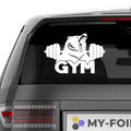 Gym Bär Aufkleber - Beispielansicht