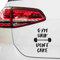Gym Hair don't care Aufkleber - Beispielansicht