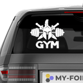 Gym Krieger Aufkleber - Beispielansicht