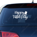 Happy Fathers day Aufkleber Nr 1 - Beispielansicht