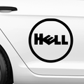 Hell Dell Fakelogo Aufkleber - Beispielansicht