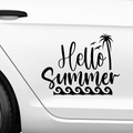 Hello Summer Aufkleber - Beispielansicht