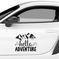 Hello adventure Aufkleber - Beispielansicht