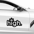 High Aufkleber - Beispielansicht