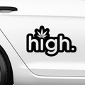 High Aufkleber - Beispielansicht
