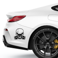 Honda Totenkopf Aufkleber - Beispielansicht