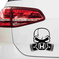 Honda Totenkopf Aufkleber - Beispielansicht
