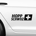 Hopp Schwiiz Aufkleber - Beispielansicht