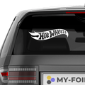 Hot Wheels Logo Aufkleber - Beispielansicht