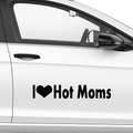 I Love Hot Moms Aufkleber - Beispielansicht