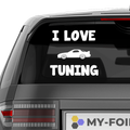 I Love Tuning Aufkleber - Beispielansicht
