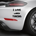 I Love Tuning Aufkleber - Beispielansicht