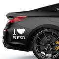 I Love Weed Aufkleber1 - Beispielansicht