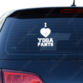 I Love Yoga Pants Aufkleber - Beispielansicht