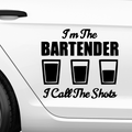 I call the Shots Aufkleber - Beispielansicht