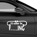 I'd rather be Aufkleber - Beispielansicht