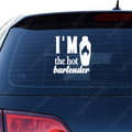 I'm the hot Bartender Aufkleber - Beispielansicht